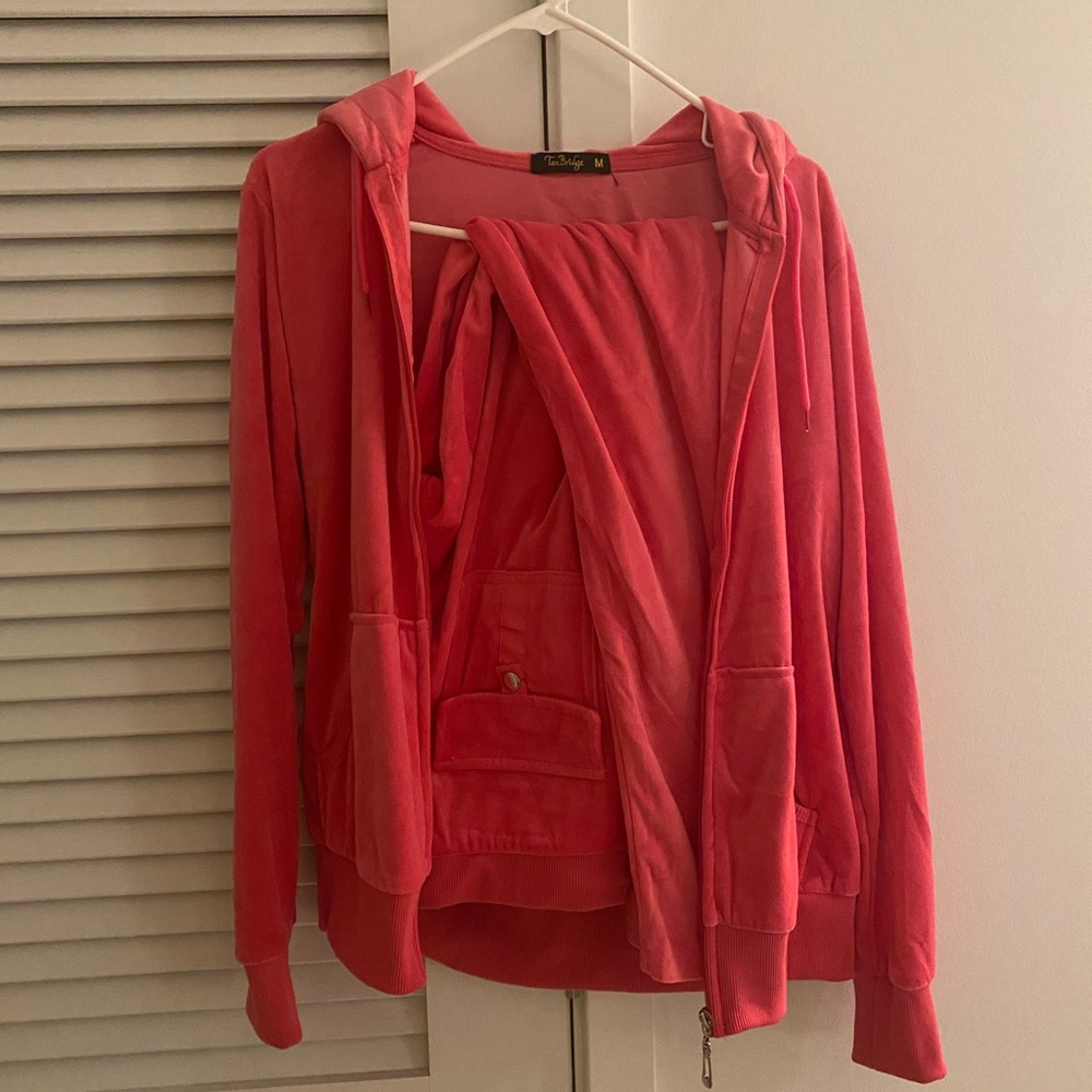 Hot pink matching sweat set